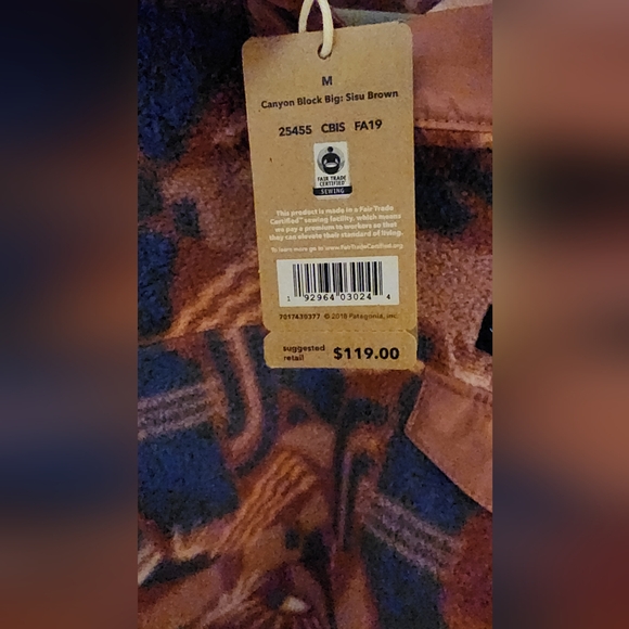 Sisu Brown Canyon Block Patagonia Synchilla - Picture 4 of 5